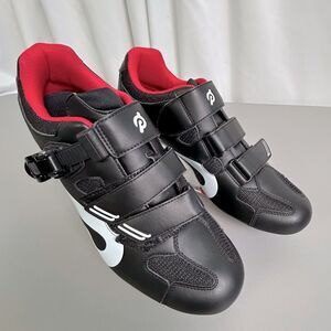 Peloton Men’s Black Cycling Shoes with Red Insoles Size 11.5